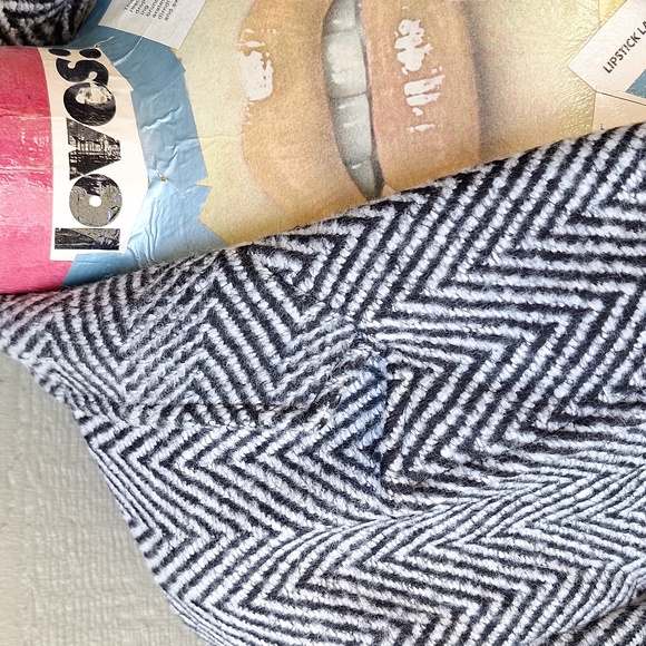 NWT Topshop herringbone textured blazer coat size 10 - Picture 6 of 14